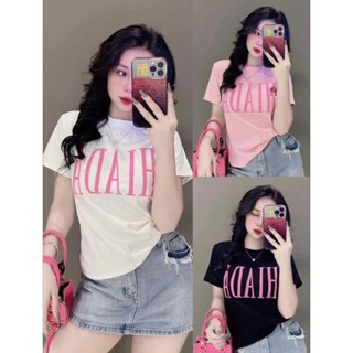 เสื้อยืดแขนสั้นผู้หญิง สไตล์เรโทรฤดูร้อน ใส่สบาย ส่วนบุคคล เ…