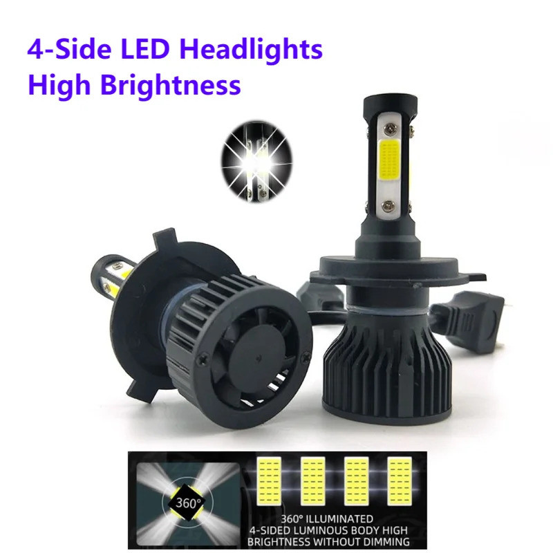 2pcs 16000Lm 50W H4 H8 H9 9004 9007 Hi/Lo Beam H1 H3 H7 9005/HB3 9006/HB4 H8H9H11 9012 Auto Led ไฟหน