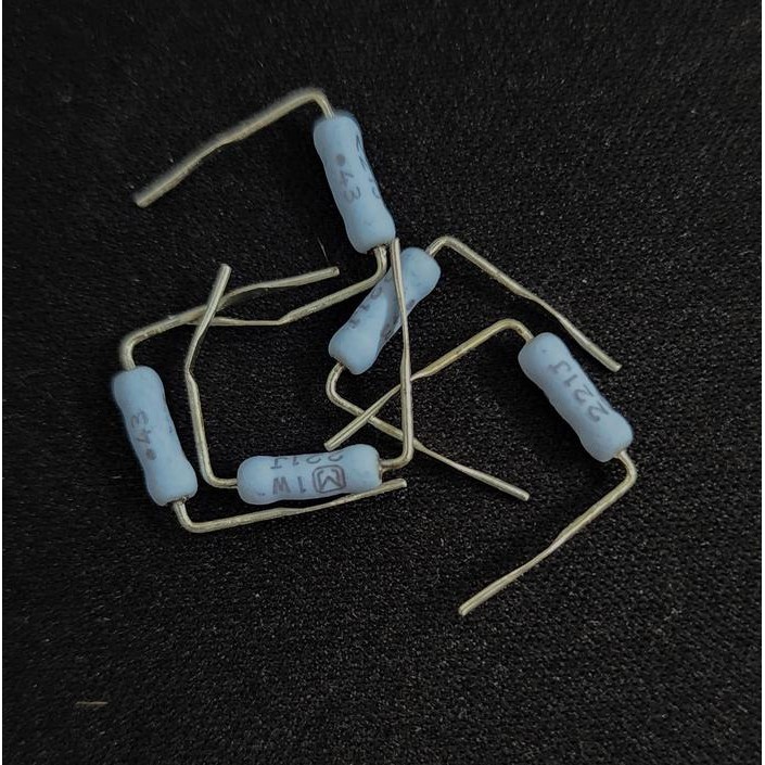 ตัวต้านทาน SPaRt 1W 221J 220Ohm 220 Ohm 220 Ohm Matsushita Panasonic - ราคาต่อ 5 ชิ้น