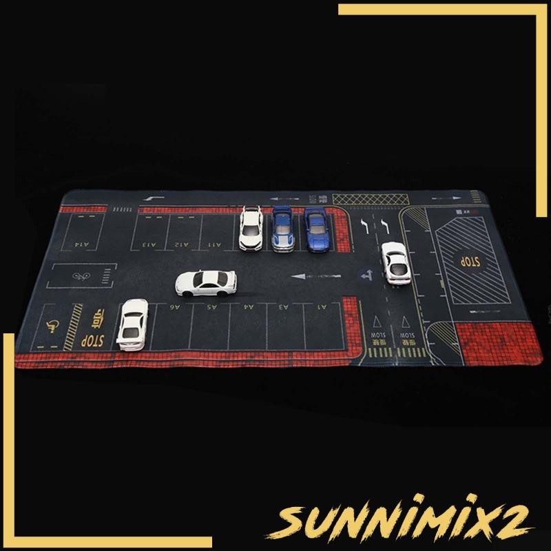 [ซันนิมิกซ์2] 1:64 Scale Underground Garage Parking Mat สําหรับเด็กผู้ใหญ่ Mini Car Model Garage Sce