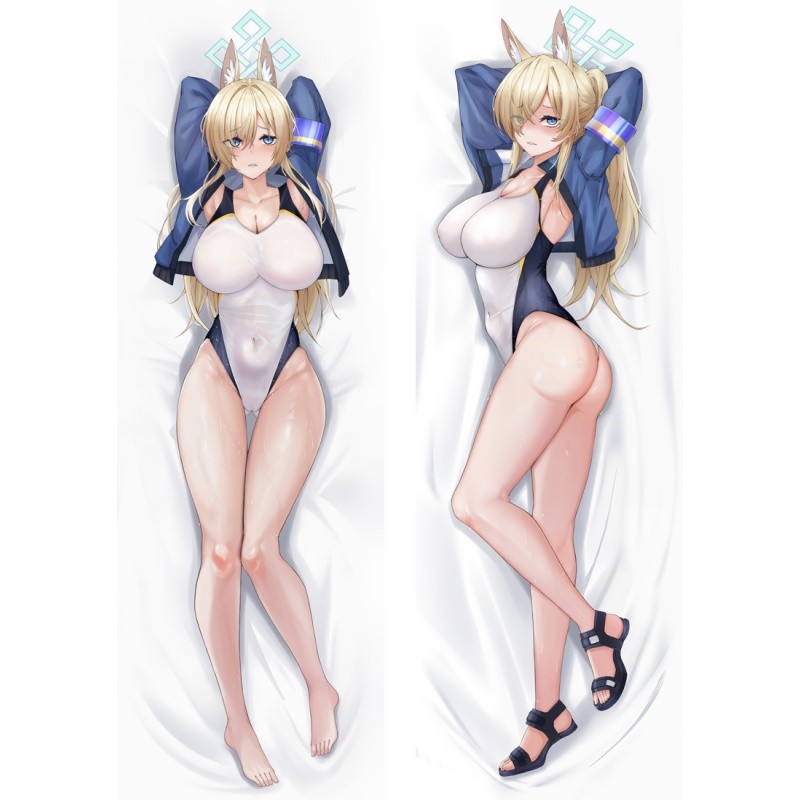ปก Dakimakura อันิเมะ Ogata Kanna จาก Blue Archive ขนาด 50x160 cm