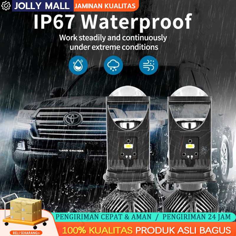 MP1 H4 MINI PROJECTOR HI LOW สําหรับรถจักรยานยนต์รถ SUPER BRIGHT ORIGINAL LUMINOSLED โดย NINE LENS Y