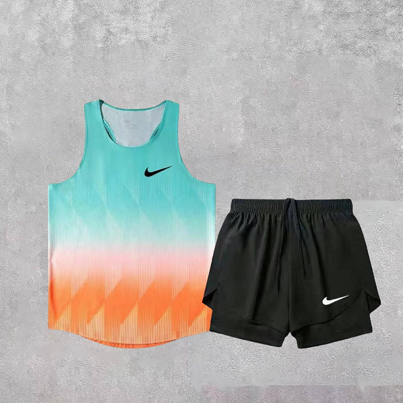 Track and Field Sports Vest Physical Examination Marathon Running Racing Suit Men and Women Training Sports Quick-Drying Outfit Sleeveless Breathable Vest fKsv
