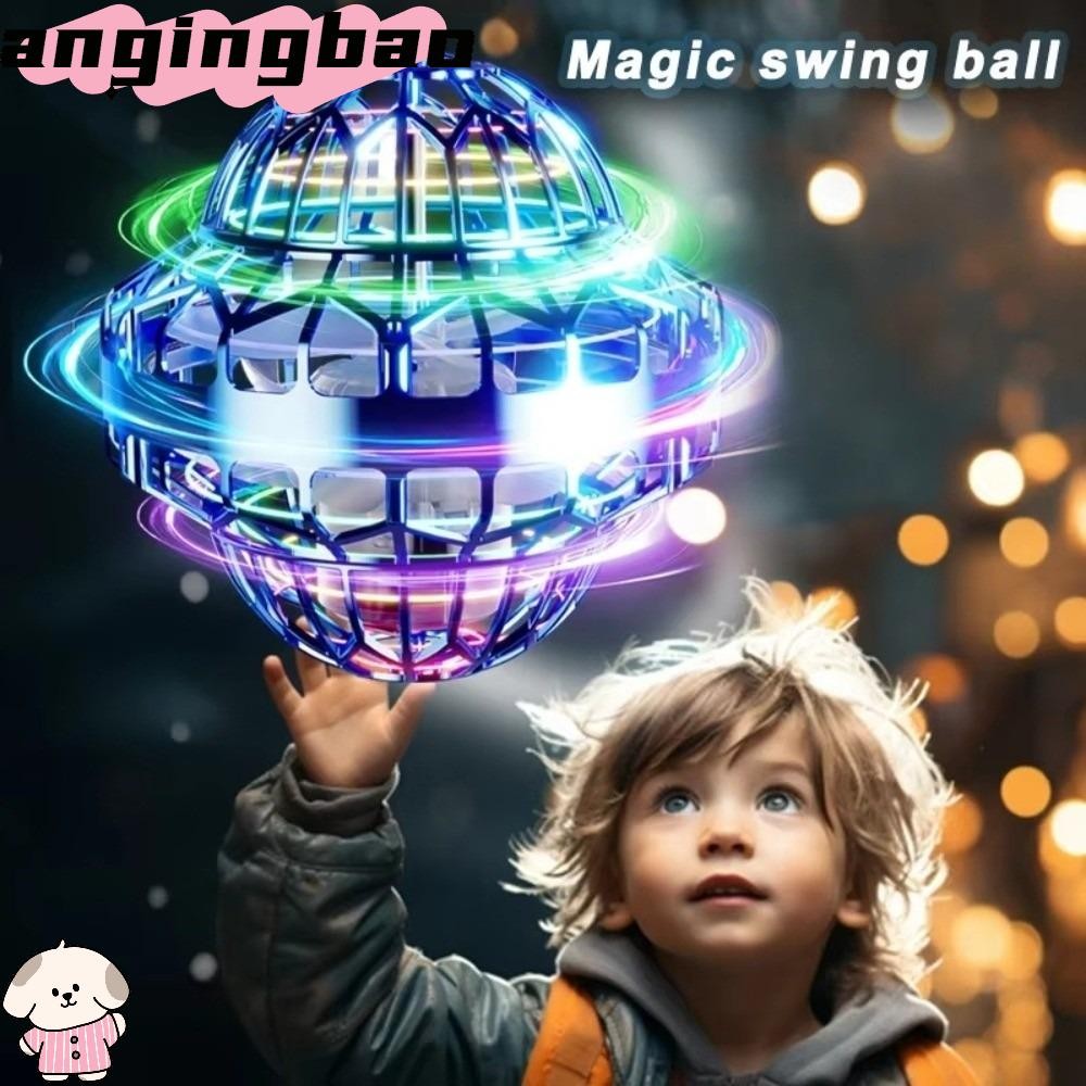 ANGINGBAO Spinning Flying Ball, ของขวัญวันเกิด UFO Shape Kids Flying Ball ของเล่น, Magic Intelligent