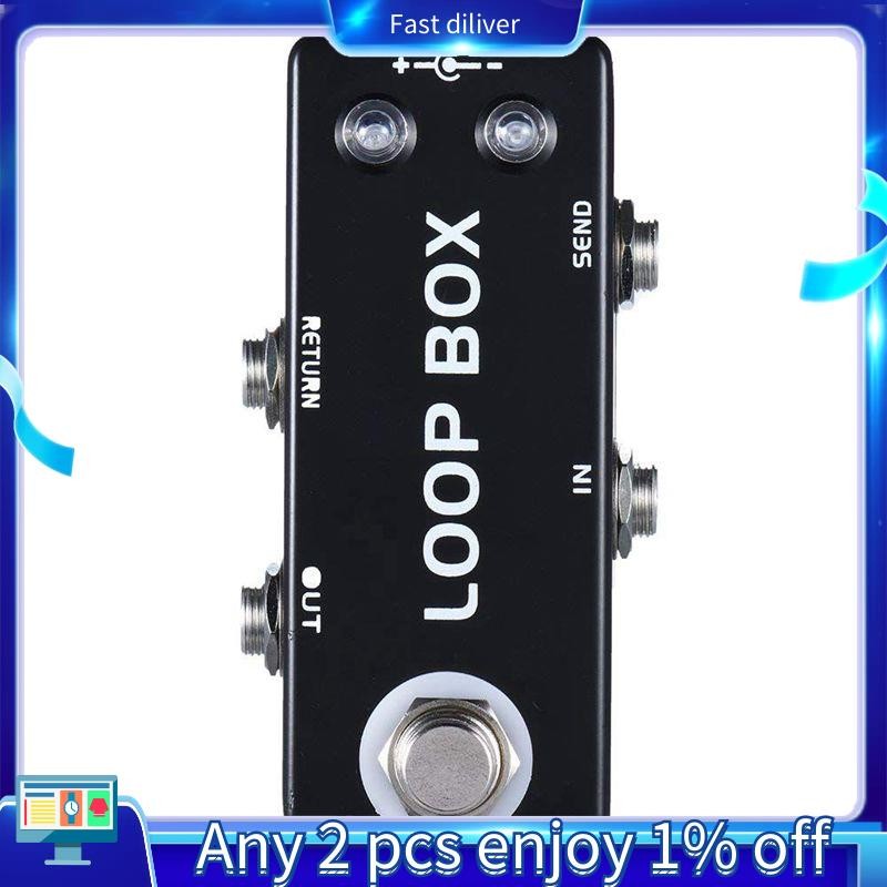 Mini Guitar Effect Pedal Loop Box Switcher Channel Selection True Bypass