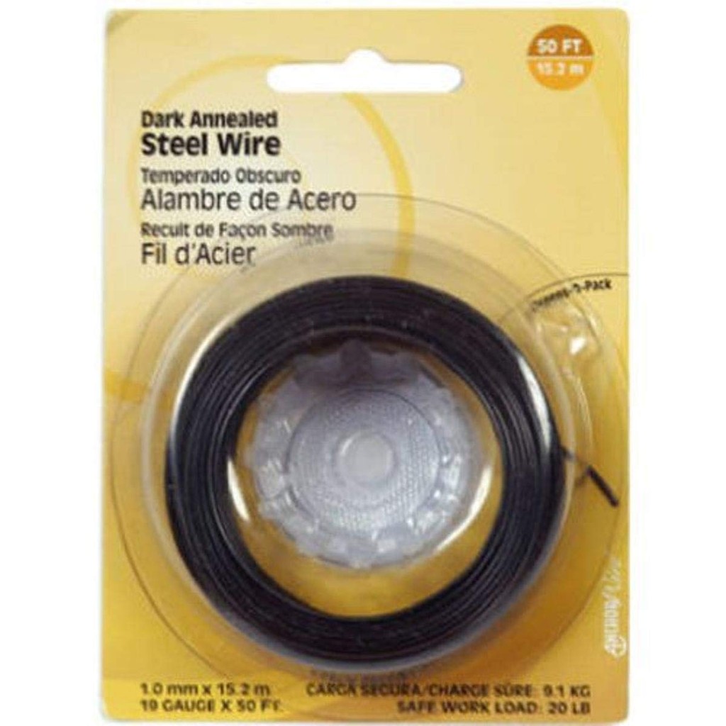The Hillman Group 28 Gauge - 50 Ft Dark Anealed Wire (123119) 1-Pack U99K