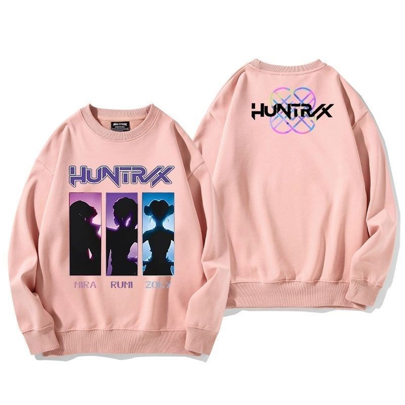 พ่อแม่และลูกสวมใส่รอบคอ ins All-Match K-POP เสื้อผ้ากลุ่มการ์ตูนอินเทรนด์การ์ตูนเสื้อกันหนาว 2025 De