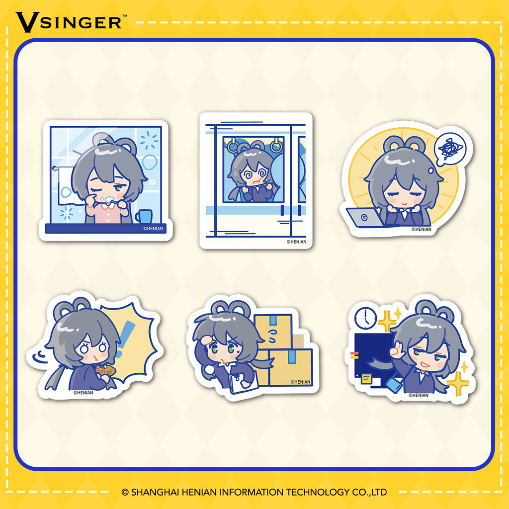 [สต๊อกพร้อม] Vsinger Vsinger Vsinger Everything in the Dream Series Sticker Pack