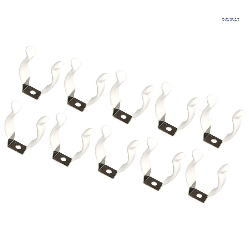 SUIT* 10lots Bulk Plastic Dipped Fixture Clip for 8FT LED Bulbs Mounting Solution