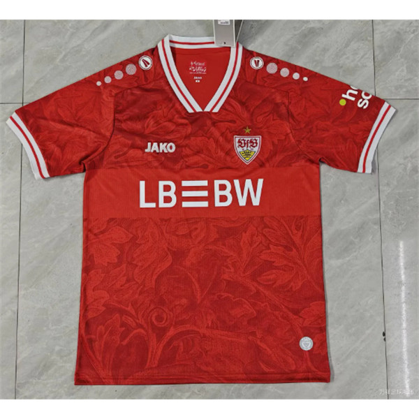 เสื้อกีฬา VfB Stuttgart ปี 2025-26 สีแดง ไซส์ S-4XL
