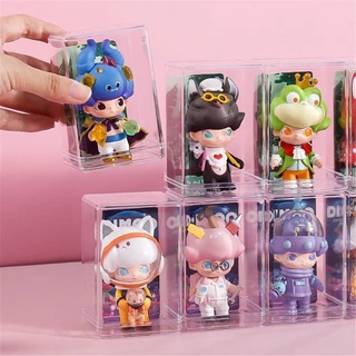 10PCS กล่องโมเดล ตู้โชว์อะคริลิค ตู้โชว์ตุ๊กตา พลาสติกใส วางซ้อนและจัดวางฟรี ประหยัดพื้นที่