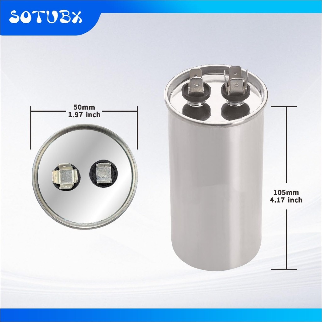 35uF370VAC 440VAC 450VAC 50/60Hz CBB65 CBB65A 35 MFD 370/440VAC Run Start Capacitor สําหรับ AC หน่วย