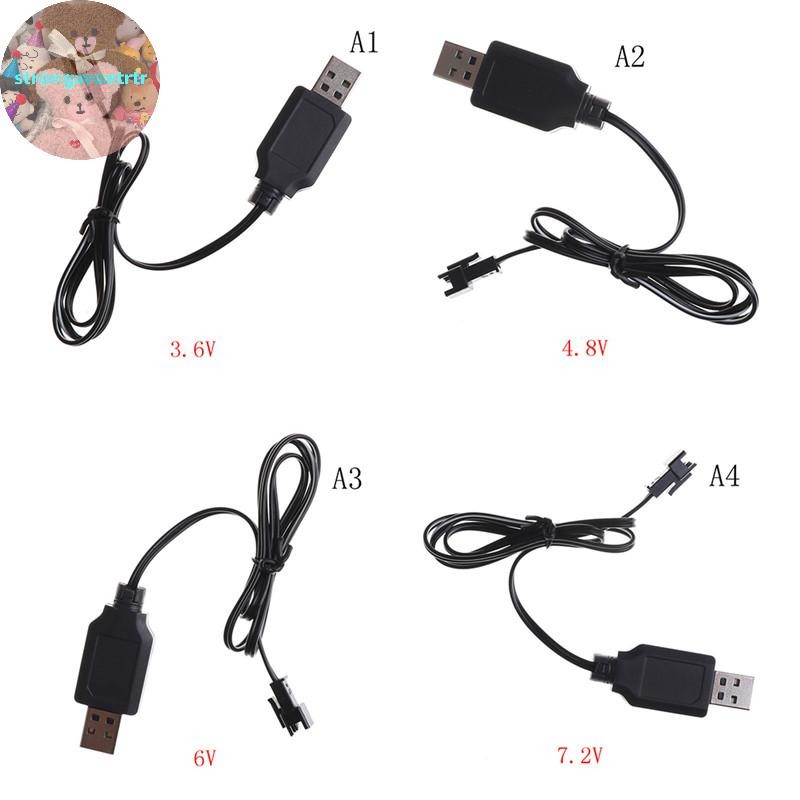 Strongaroetrtr DC 3.6V-7.2V RC แบตเตอรี่ Pack USB Charger Adapter สําหรับรีโมทคอนโทรลรถ TH
