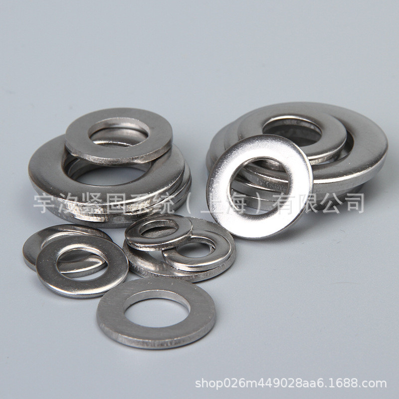 ANSI B18.22.1 มาตรฐานอเมริกัน USS เครื่องซักผ้าแบนกว้างขนาดใหญ่พิเศษ 304 สแตนเลส 1/4 7/16 9/16 1/2