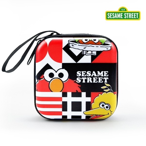 SST4-กล่องอเนกประสงค์ : Sesame Street Family Face Multipurpose Storage Tin Box (EP-BOX-RE-403) W7xH7