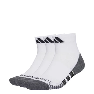 adidas Gym & Training Performance CLIMACOOL Cushioned Quarter Socks 3-Pack Unisex White JD9574