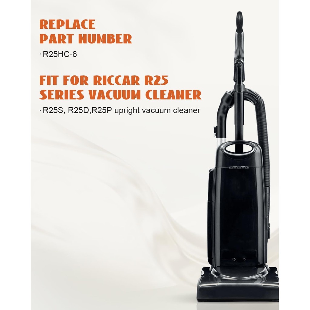 HEPA ถุงสูญญากาศ Fit สําหรับ rica R25 Series R25S R25D R25P สําหรับเครื่องดูดฝุ่นตรงเปลี่ยน R25HC-6 
