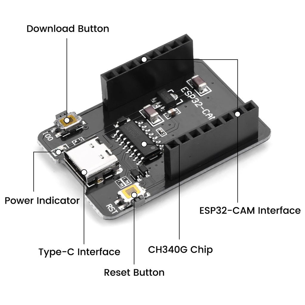 DOWNLOADER ESP32 CAM PROGRAMMER CH340 OV2640 DEVELOPMENT BOARD