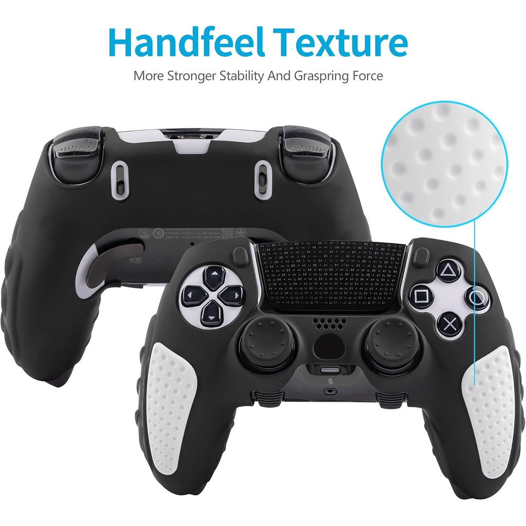 ผิวสําหรับ DualSense Edge, Ergonomic Soft Anti-Slip Silicone Controller Grip Cover Case ชุดอุปกรณ์เส