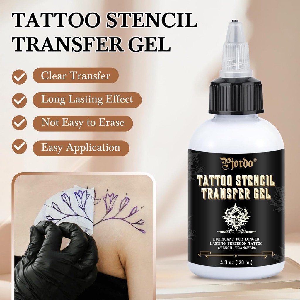 2PCS Tattoo Stencil Transfer Gel Solution, 8oz Tattoo Stencil Gel สําหรับสติกเกอร์กระดาษ, Tattoo Tra