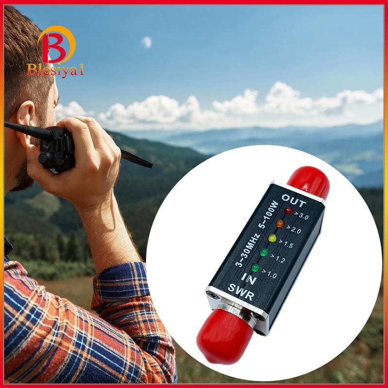 [Blesiya] Vswr Power Meter 5 ตัวบ่งชี้ LED สําหรับการทดสอบเสาอากาศสนามกลางแจ้งโทรทัศน์