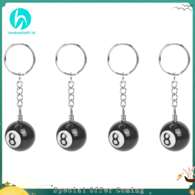 honkandizi01.th4X Billiard Ball Key Chain Key Ring Happy No. 8