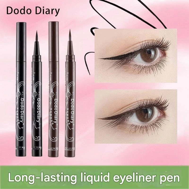 [COD] อายไลเนอร์ติดทนนานสีดํากันน้ํา Highly Pigmented Eye แต่งหน้าอายไลเนอร์ Quick-Dry No-Smudge สีสัน Liquid แสตมป์ปากกา Eye Line เครื่องสําอางแต่งหน้าดินสอ