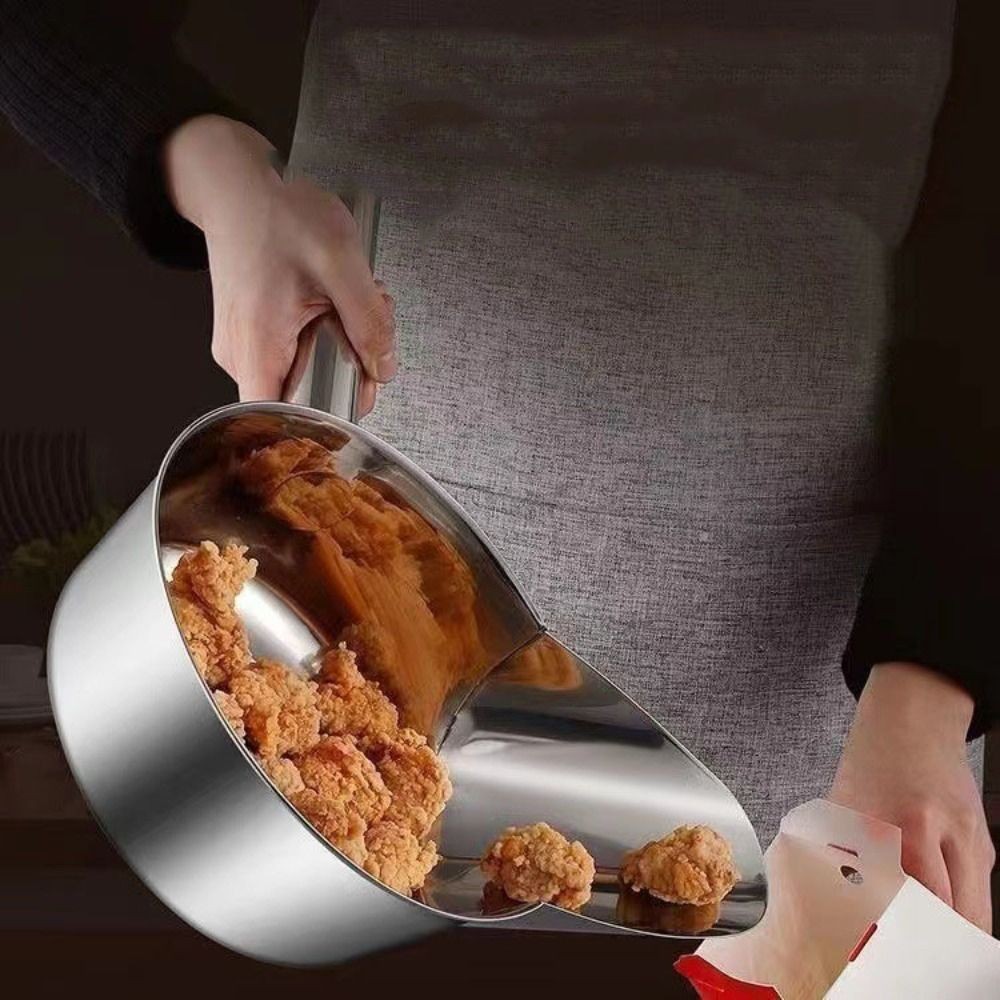 มอคโฮ ตักข้าวโพดคั่ว, สแตนเลสพร้อมที่จับตักทอดฝรั่งเศส, ช้อนบรรจุ ใบเรียกเก็บเงินเป็ด ออกแบบบรรจุภัณฑ์ที่เหมาะกับการทํางานตักน้ําแข็งครัวใช - รูปที่ 3