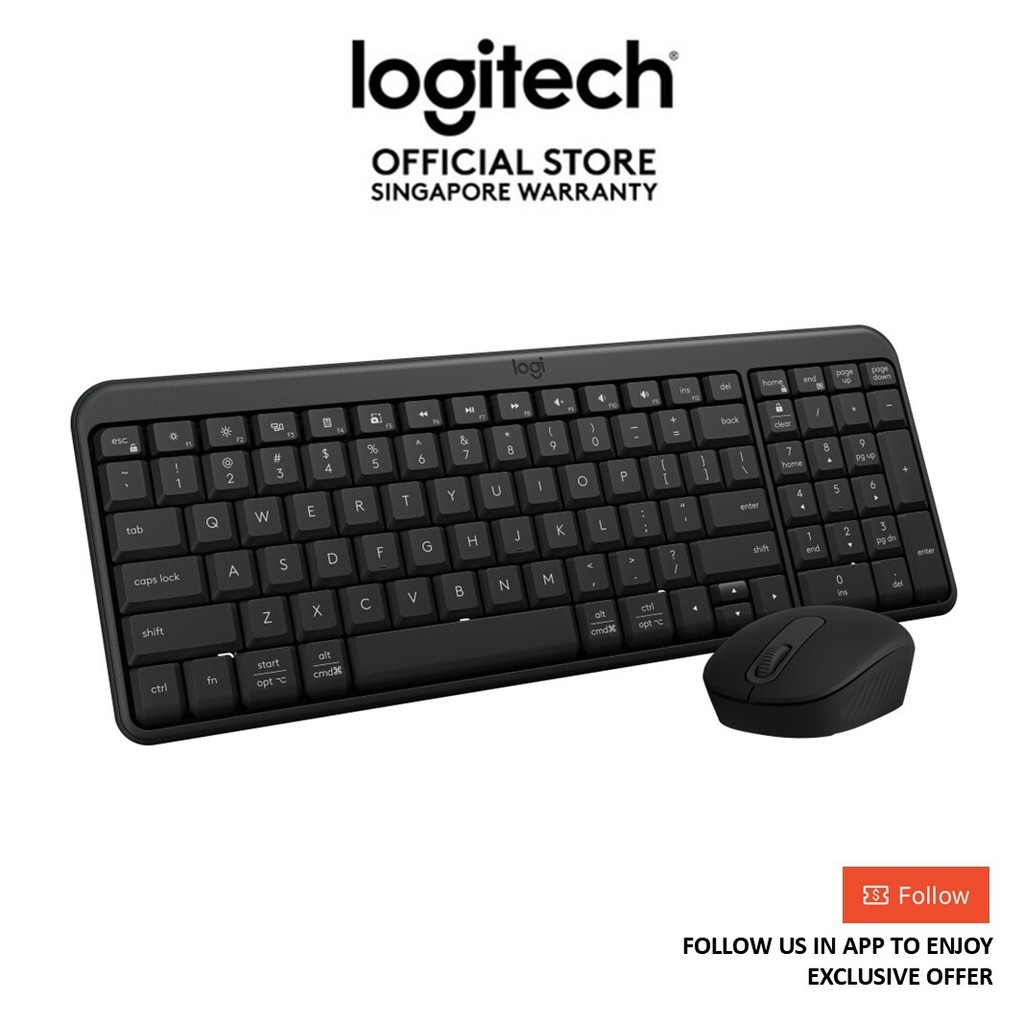 [เฉพาะออนไลน์] Logitech MK251 Compact Combo Black