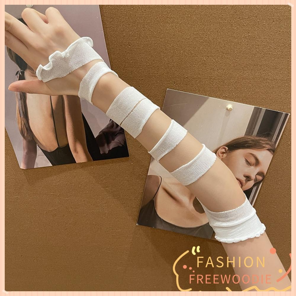 ถุงมือไร้นิ้วและแขนคอนซีลเลอร์ สไตล์โกธิก lolita y2k bandage สำหรับผู้หญิง