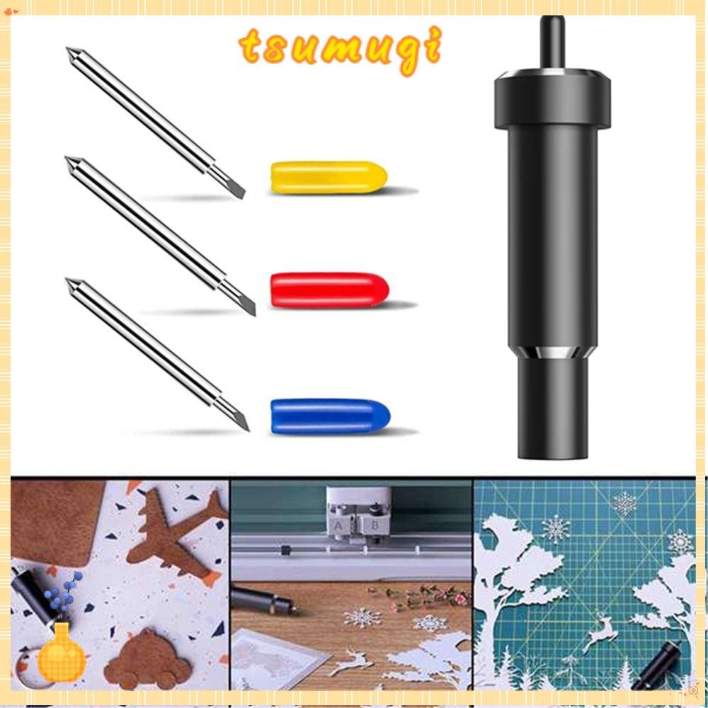 TSUMUGI ใบมีดพล็อตเตอร์, โลหะ 30 45 60 องศาใบมีดตัดลึก, Smooth เปลี่ยนใบมีดสําหรับ Cricut Explore 3/