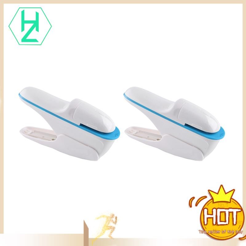 hzhaiyaa3.th2X No Nails Stapling Machine Mini Cute Book Stapler ไม่ต้องใช้ Stapler ไม่มี Stapler สีข