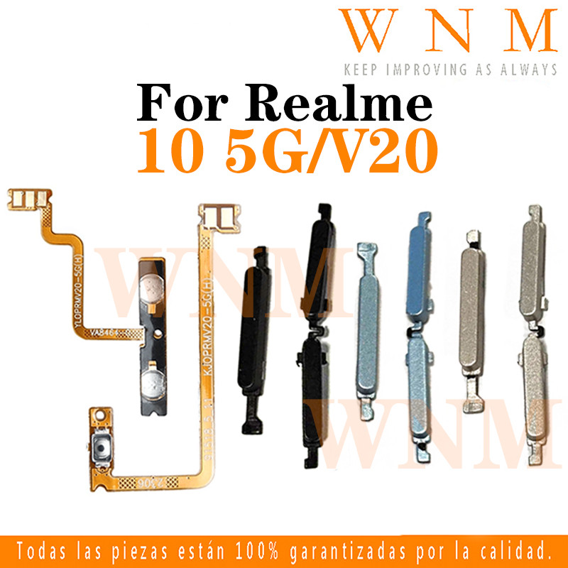 สําหรับRealme 10 5G / V20 ปุ่มเปิดปิดปุ่มสวิทช์ด้านข้างKey Volume Up Down Flexสายโทรศัพท์มือถือPart