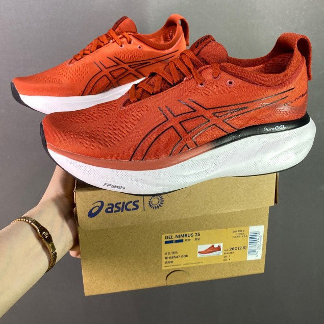 ASICS Gel-Nimbus 25 & 26 รองเท้าวิ่งผู้ชาย สไตล์ไฮเอนด์ น้ำหนักเบา กันกระแทก โปรดตรวจสอบสีและขนาดก่อ