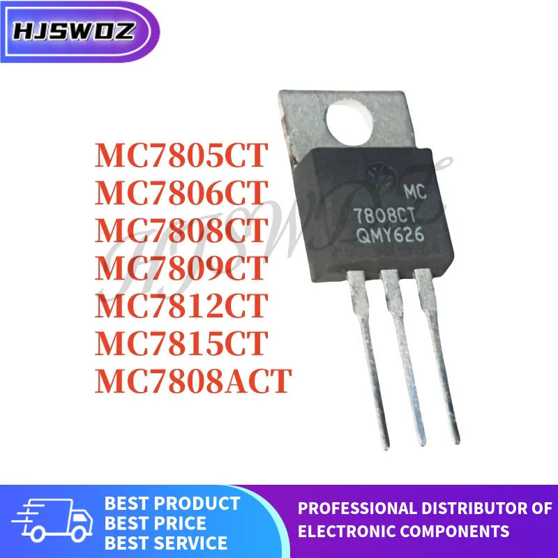 1-5PCS MC7809CT MC7808CT MC7806CT MC7815CT MC7812CT MC7808ACT MC7805CT TO-220 Field Effect ทรานซิสเต