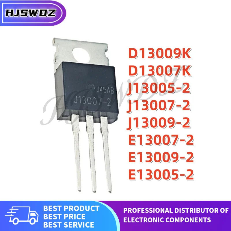 1-5PCS E13005-2 E13009-2 ST13007D E13007-2 D13009K J13007-2 J13005-2 J13009-2 D13007K TO-220 Field E