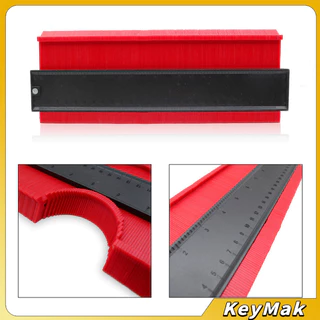 KeyMak เกจคัดลอกชิ้นงาน ไม้ลอกแบบ เข้ามุมชิ้นงาน Contour Profile Gauge