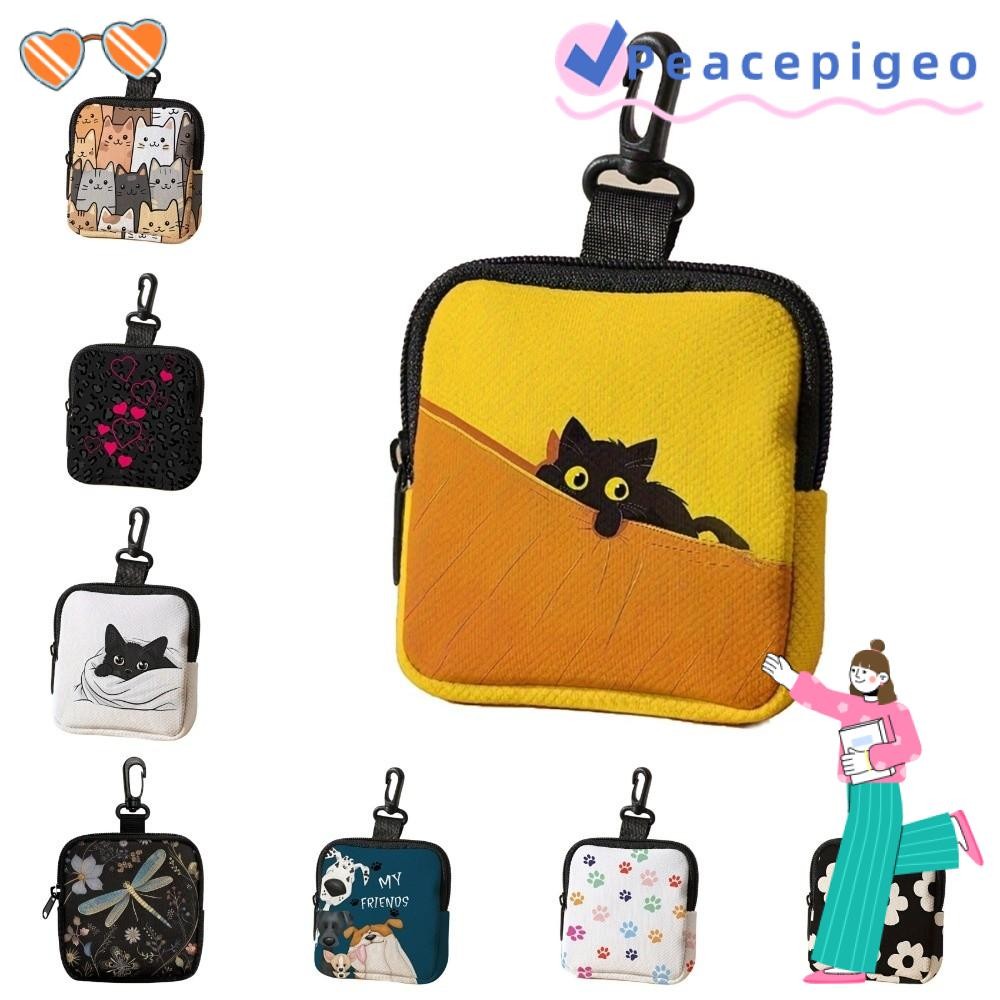 กระเป๋าใส่เหรียญขนาดเล็ก ออกแบบเหมือนแมวน่ารักและสุนัข ทนทาน ป้องกันน้ำ และเบา เหมาะสำหรับเป็นของขวัญ