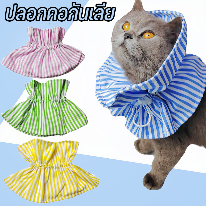 ปลอกคอกันเลีย ปลอกคอสัตว์เลี้ยง คอลล่ากันเลีย คอลล่าแมว ลำโพงกันเลีย คอลล่าแมว คอลล่าสุนัข นุ่ม บาง เบา สบาย Pet Collar