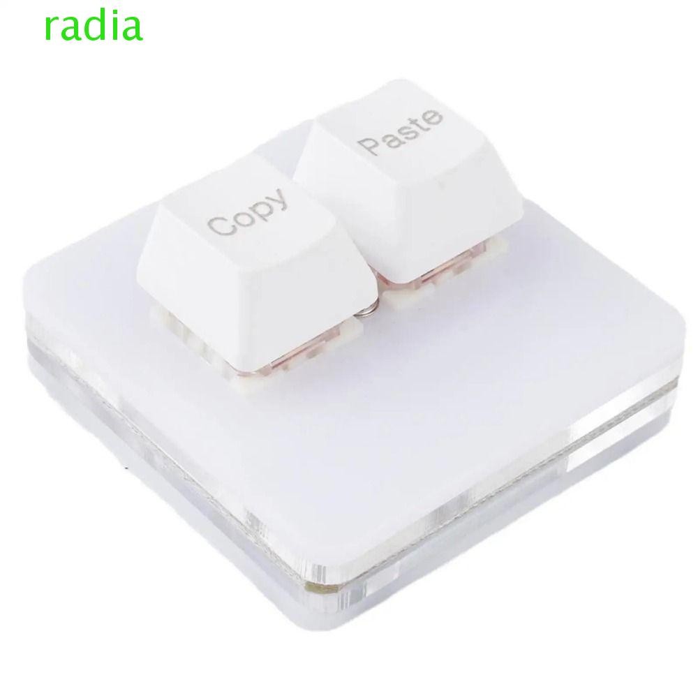 RADIANTZAP Copy Paste ปุ่มกดสวิตช์สีแดง Custom Mini 2 Key ปุ่มกด, Hot Swap Mini ความสว่างอินเทอร์เฟซ
