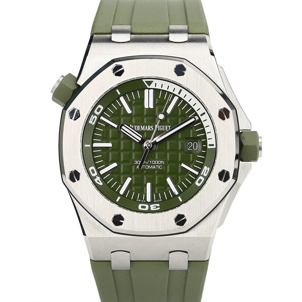 Audemars Piguet 99 ใหม่ Audemars Piguet Oak Oak Offshore Type Automatic Mechanical Date Steel นาฬิกา