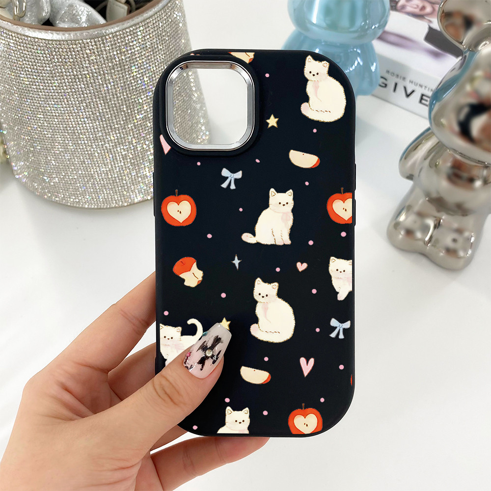 จัดส่งในพื้นที่ เคสโทรศัพท์มือถือโลหะ อ้วน น่ารัก แฟชั่น For IPhone16 14 13 11 6 7 8 plus Pro Promax X XR XSMAX JSXPM125