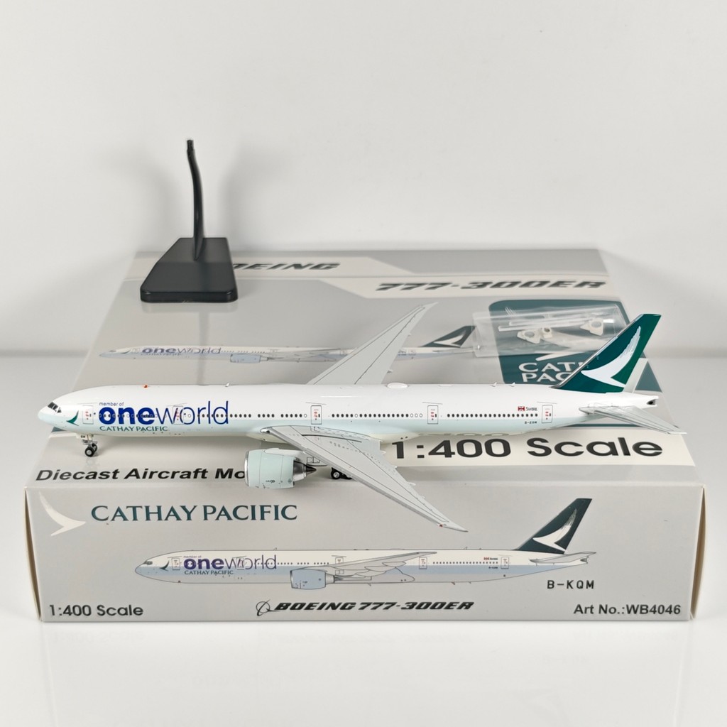 Aviation 1: 400 Cathay Pacific Airlines B777-300ER B-KQZ เครื่องบินรุ่น