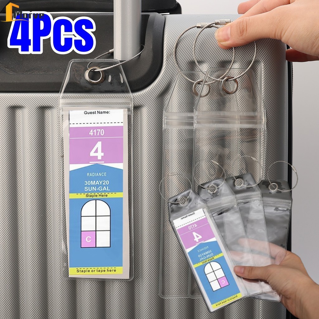 แท็กกระเป๋าเดินทาง Royal Caribbean ปิดผนึกกันน้ํา - แท็กกระเป๋าที่มองเห็นได้โปร่งใสฝาครอบป้องกัน - ค