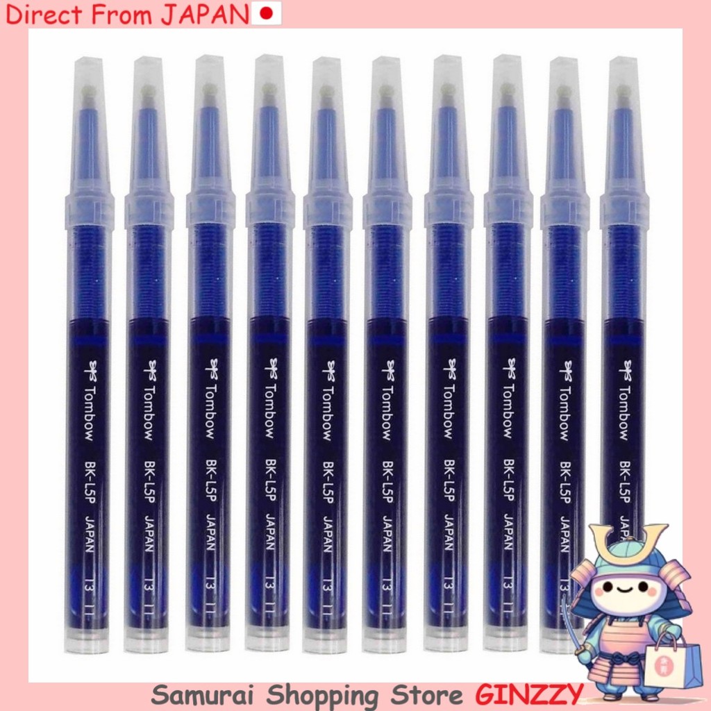 Tombow ปากกาลูกลื่นน้ำแท้ ZOOM L5P 0.5 สีน้ำเงินรอยัล (แพ็ค 10) เครื่องเขียนจากญี่ปุ่น
