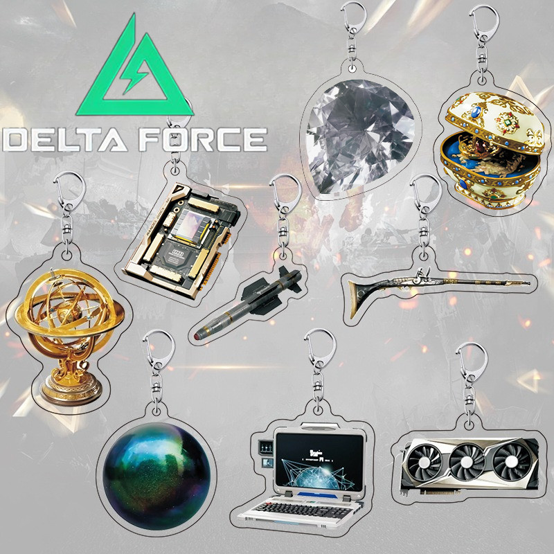 Delta Force พวงกุญแจ DIY Creative Key Chain จี้เครื่องประดับของขวัญสําหรับแฟนเกมพวงกุญแจ