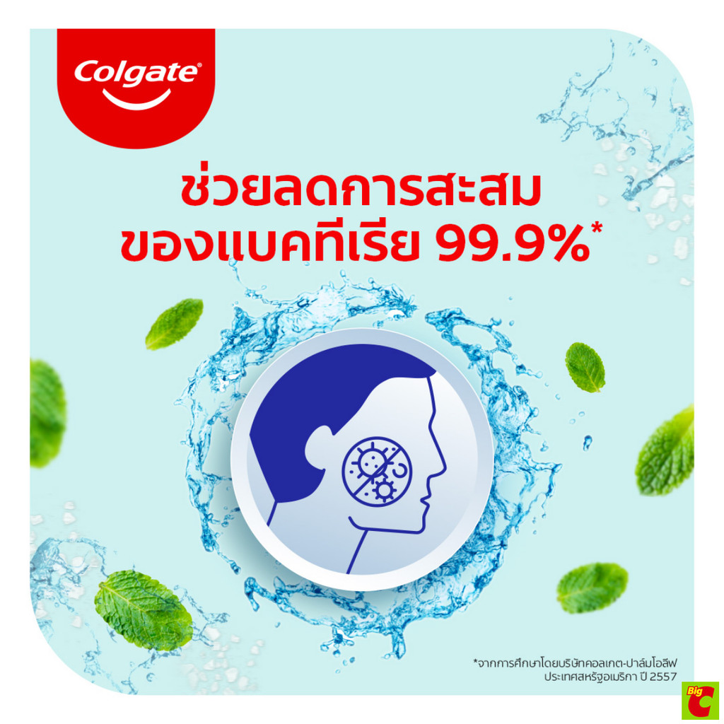 คอลเกตพลัส น้ำยาบ้วนปาก กลิ่นเกลือ สมุนไพร 750 มล. แพ็ค 2 - รูปที่ 3