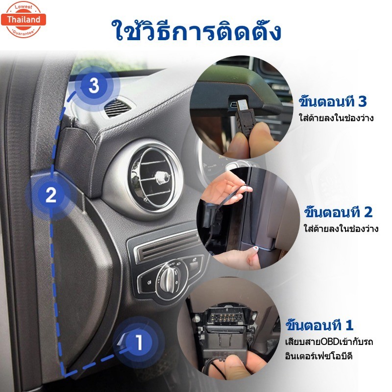 【ส่งเดี๋ยวนี้】OBD2/GPS ภาษาไทย สมาร์ทเกจ Smart Gauge Digital Meter/Display ไม่หน่วง OBD 12ค่า เปลี่ย