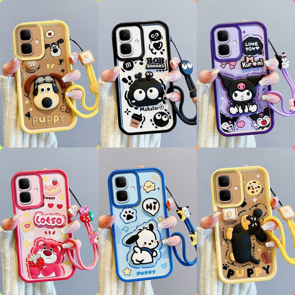 เคส INFINIX SMART 10 เคสโทรศัพท์ตุ๊กตาสติ๊กเกอร์น่ารัก