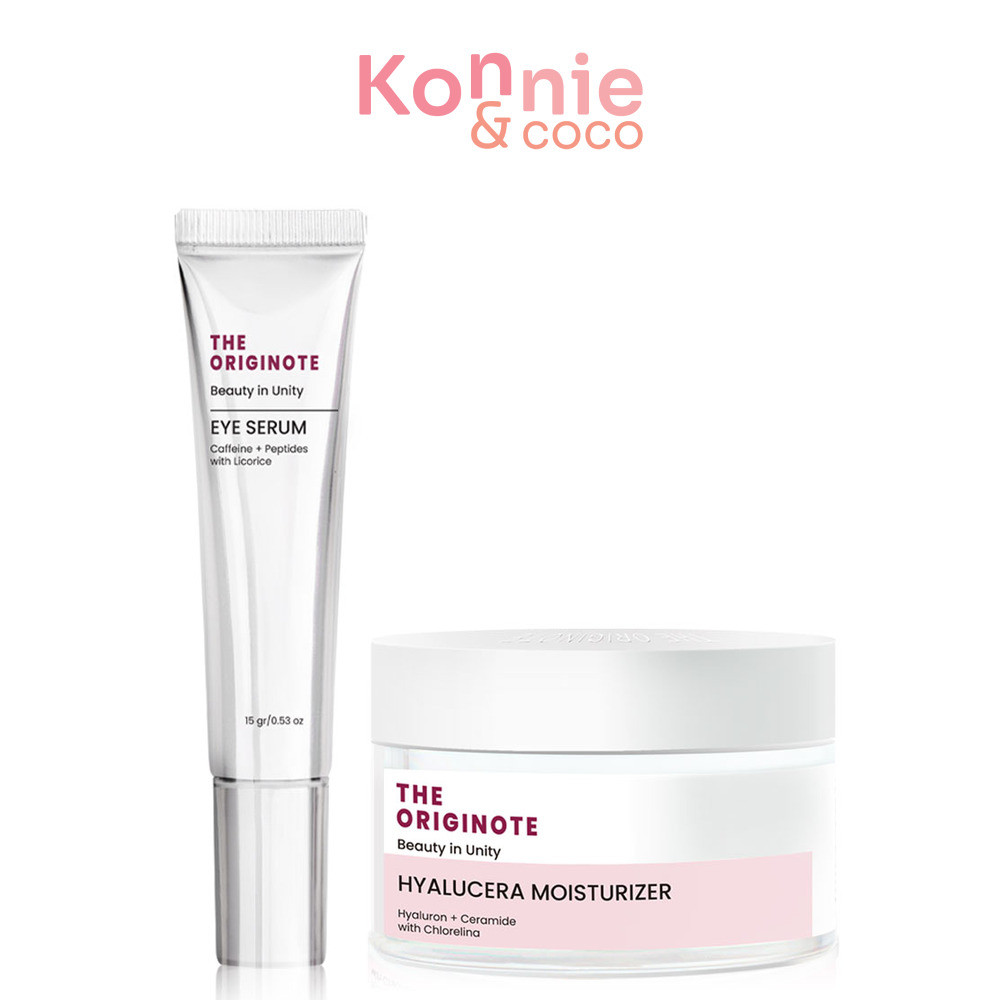 The Originote Set 2 Item Eye Serum 15g + The Originote Hyalucera Moisturizer 50ml ดิ ออริจิโน้ต เซทบ